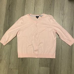 Soft Pink Button Down cardigan.